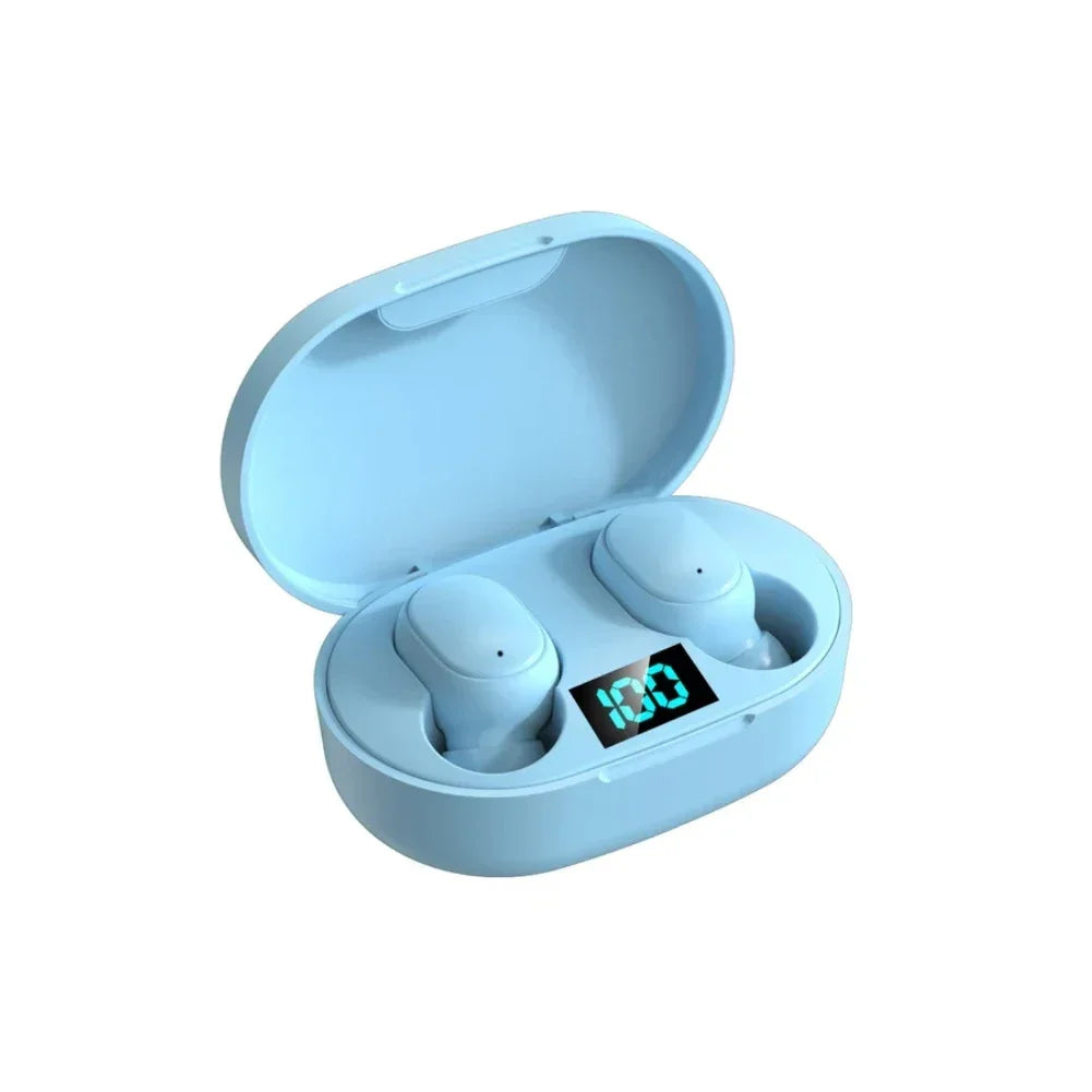E6S Wireless Bluetooth Earbuds with Noise Cancellation, Waterproof Stereo Sound & LED Charging Case