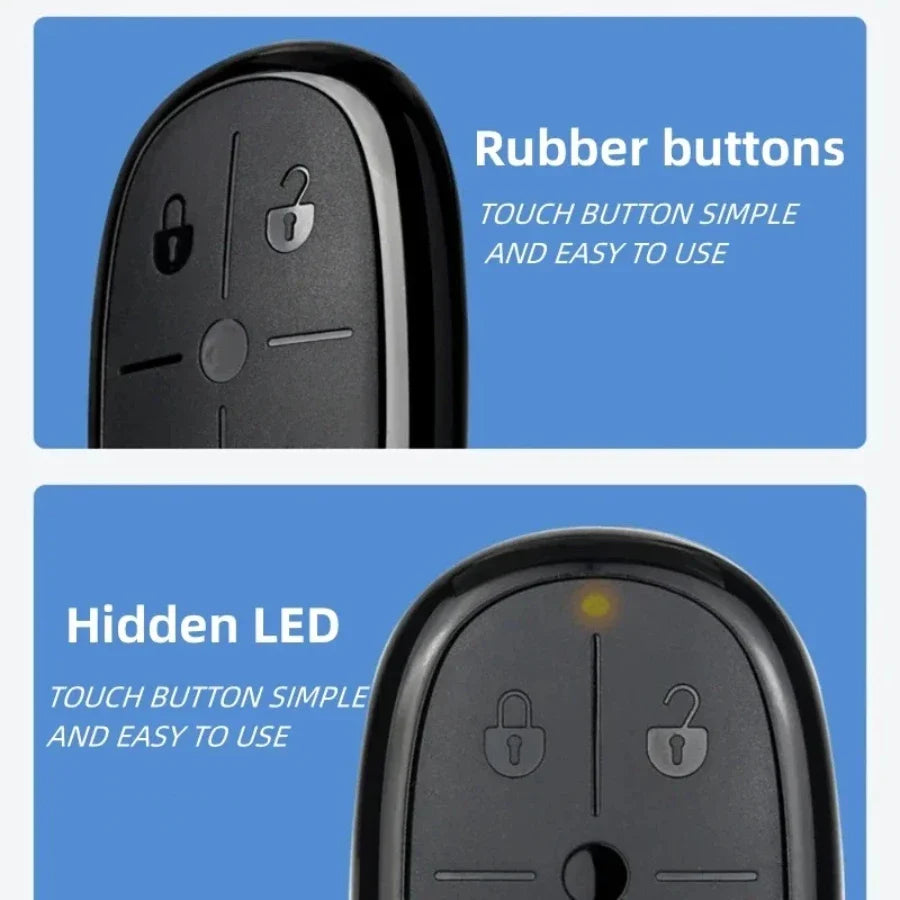433MHz Universal 4 Key Turtle Clone Remote Control – Wireless Copy Remote with Battery