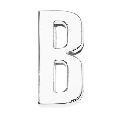 12PCS 30mm Chrome Alphabet Slide Charms A–Z – DIY Bracelet, Wristband, Pet Collar & Jewelry Making Beads