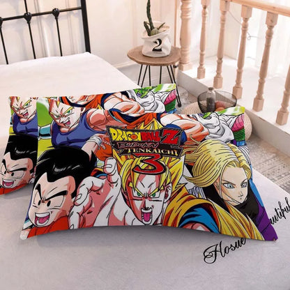DRAGON BALL Anime Pillowcase – Cute Printed Pillow Cover for Comfortable Home Bedding & Gifts