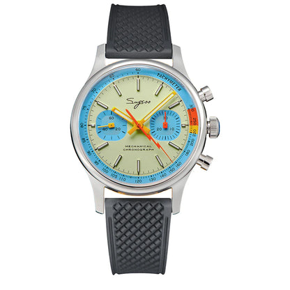 Sugess ST19 Pilot Chronograph Watch – Mechanical Racing 1963 Limited Edition, Sapphire Crystal, Military Style