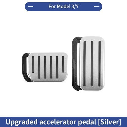 TESY Anti-Slip Pedal Covers for Tesla Model 3 Highland & Model Y Juniper – Accelerator, Brake & Foot Rest Protection Set