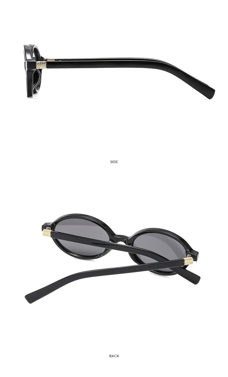 Vintage Oval Sunglasses – Luxury Designer Anti-Blue Light Glasses, Fashion Retro Eyewear for Women & Men, Leopard Frame