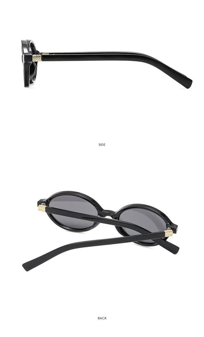 Vintage Oval Sunglasses – Luxury Designer Anti-Blue Light Glasses, Fashion Retro Eyewear for Women & Men, Leopard Frame
