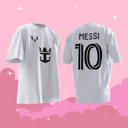 Argentina Miami International No.10 Messi Jersey – Comfortable, Breathable Football T-Shirt for Men & Children