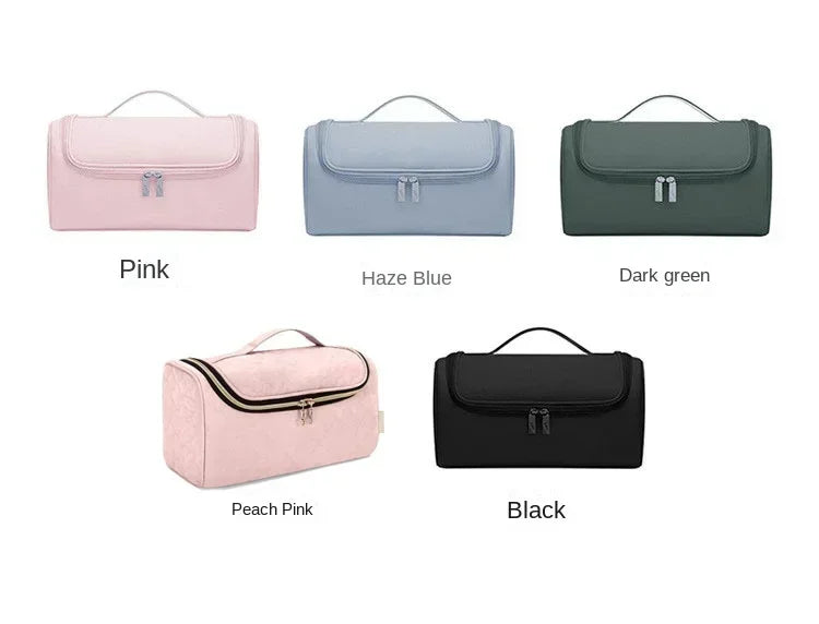 Portable Hair Dryer & Curling Iron Storage Bag – Waterproof, Large Capacity with Hideable Hanging Hook & Non-Slip Pouch