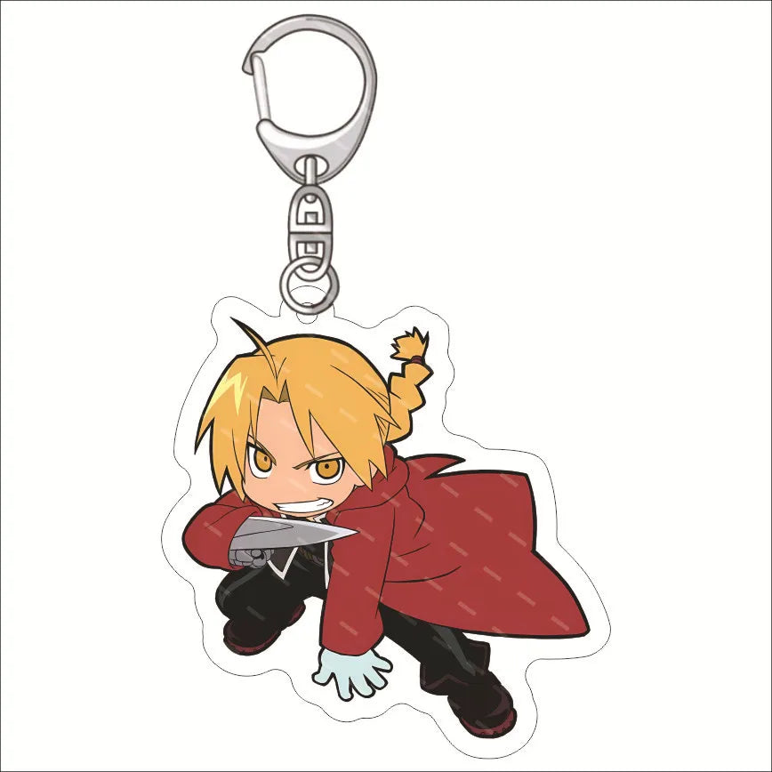 Fullmetal Alchemist Edward Elric Acrylic Keychain – Anime Bag Charm & Creative Gift Keyring