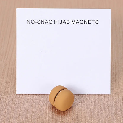 WLP Magnetic Hijab Clips - Solid Color Round Strong Magnet Pins for Silk Scarves Shawls Turban Accessories