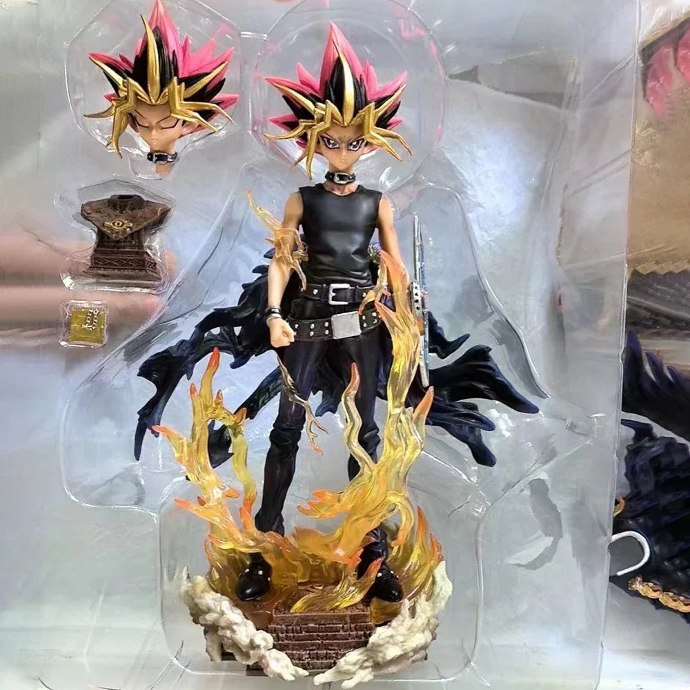 Yugi Muto Duel Monsters Action Figure - 28cm Dark Game PVC Statue, Collectible Figurine & Kids Toy Gift