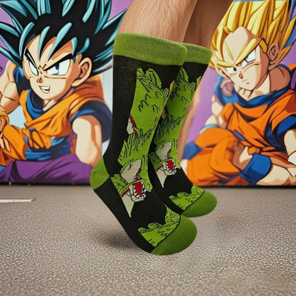 Men’s Anime Dragon Ball Socks - Harajuku Hip Hop Cosplay Fashion Funny Crew Socks