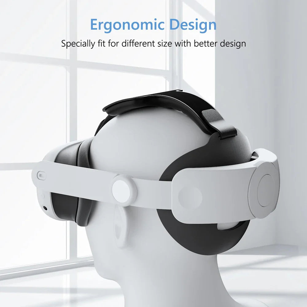 Comfortable Sponge Head Strap for Meta Oculus Quest 3 and 3S - VR Headset Accessories Replacement