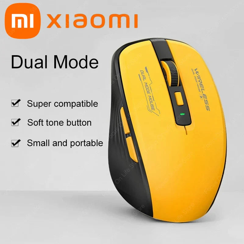 Xiaomi M303L Wireless Bluetooth Mouse – 2.4G Dual Mode 1600 DPI Silent Portable Mouse for PC, Tablet, Notebook, Android & iOS