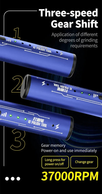 MECHANIC GDR2 Electric Polishing Pen — Multi-Function Tool for Mobile, PCB & CPU Repair