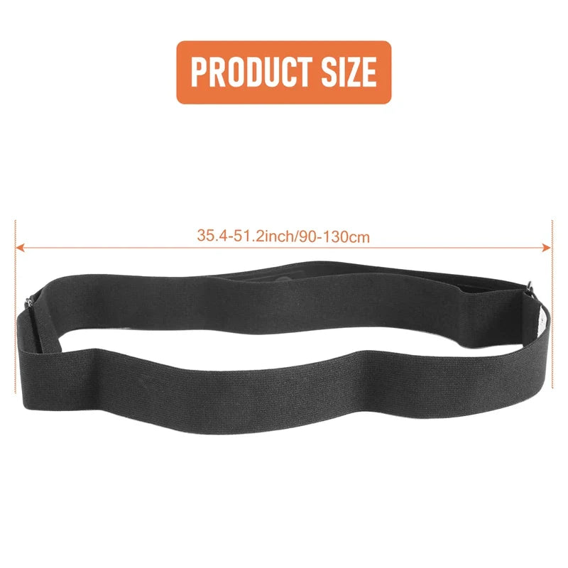 Chest Belt Strap for Heart Rate Monitors - Compatible with Polar, Wahoo, and Garmin Sports Wireless Monitors