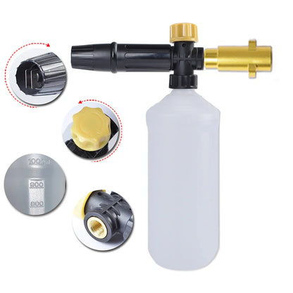 Adjustable Foam Cannon for Pressure Washer: Snow Foam Lance for High Pressure Car Washing - Soap Foamer & Foam Generator
