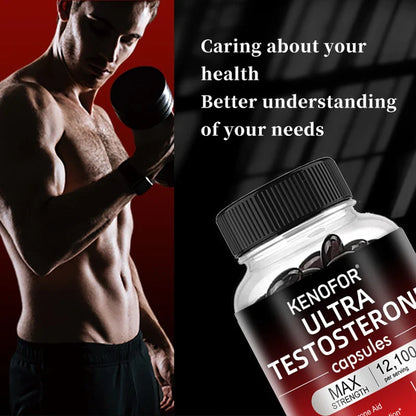 Male Strength Supplement – 12100mg Energy, Endurance & Muscle Support, Fatigue Relief Formula