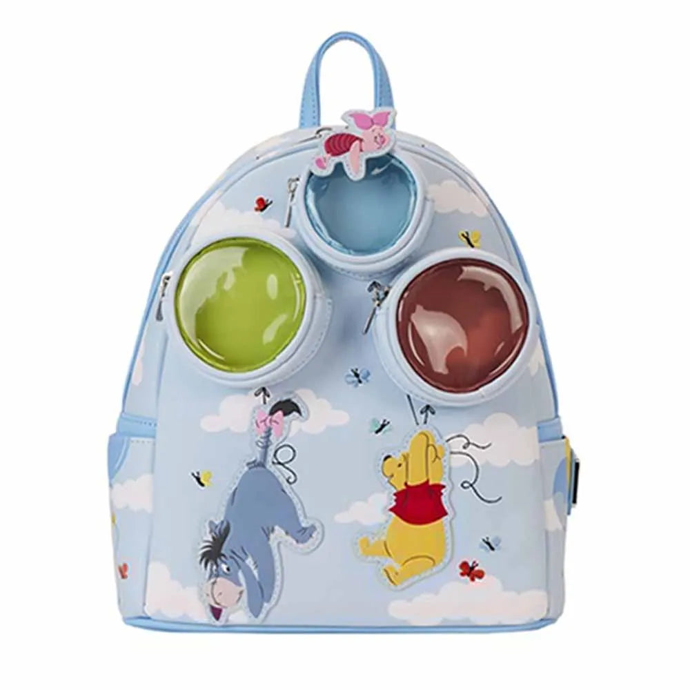 Disney Inside Out Sadness Mini Backpack – PU Leather Cartoon Rucksack for Girls, Cute Cosplay Storage Bag