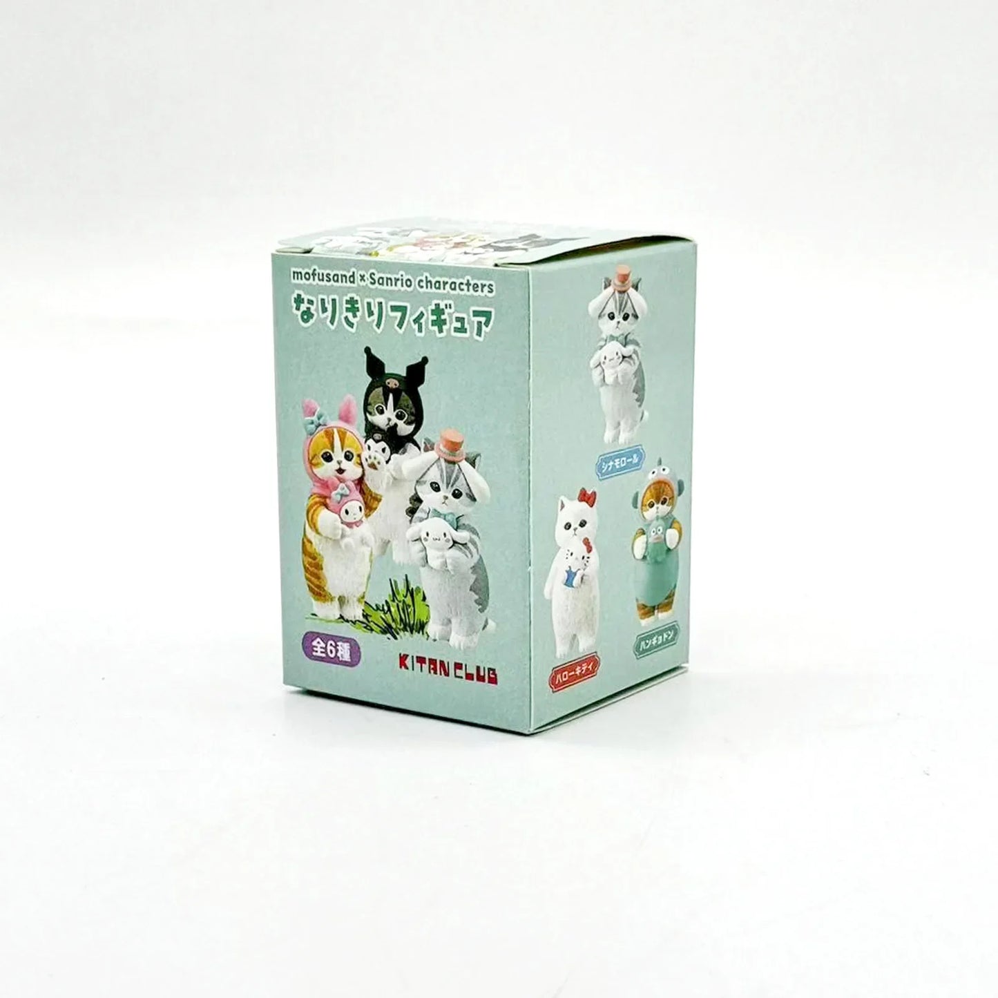 Mofusand Cat Figures in Sanrio Outfits – Blind Box My Melody, Kuromi, Cinnamoroll, Hello Kitty