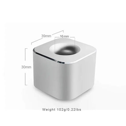 Creative Mini Aluminum Pen Holder – Non-Slip Square Pencil Storage Rack for Office Supplies