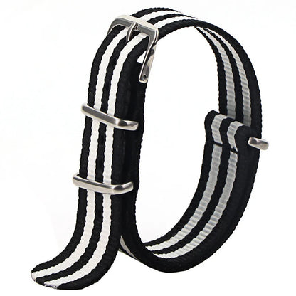 Nylon Watch Strap 16mm 18mm 20mm 22mm — Waterproof Army Sport Watch Band Replacement Belt