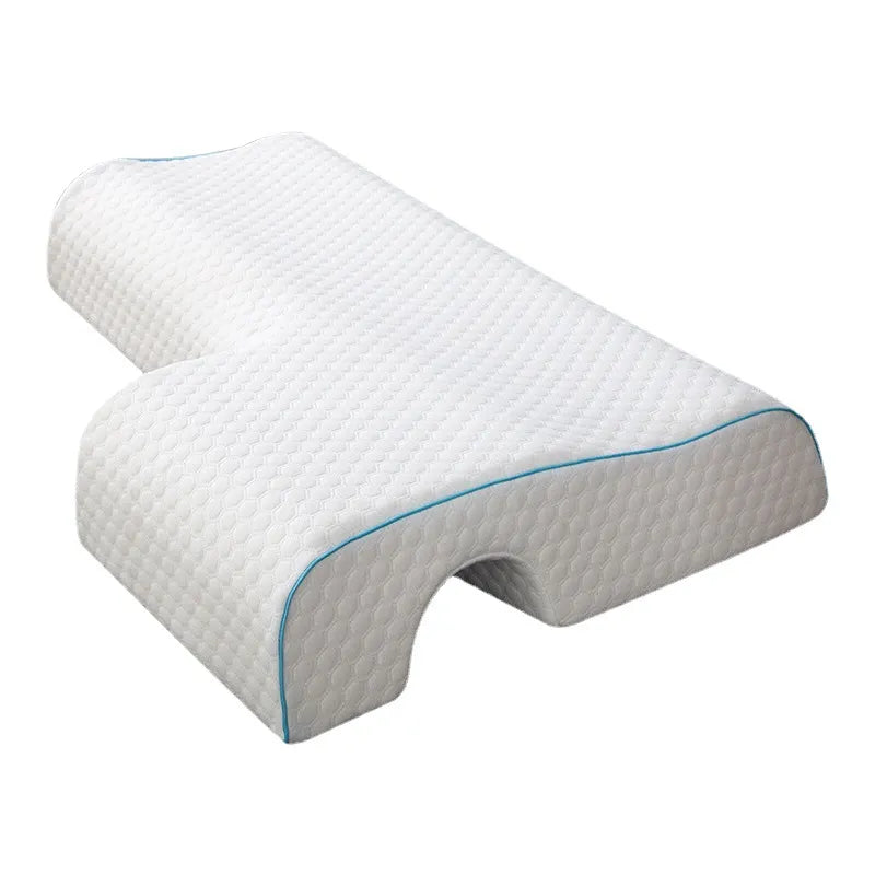 Purenlatex Orthopedic Couple Pillow - Memory Foam Cervical Vertebra Support, Arm Pain Relief, Side Sleeper Pressure Pillow