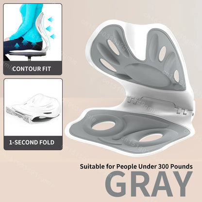 Ergonomic Waist Protection Cushion — Foldable Back Support for Pain Relief, Anti-Hunchback Posture Correction