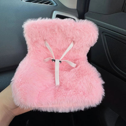 Mini Plush Doll Safety Seat — Kawaii Labubu Idol Kpop Plush Car Air Freshener & Ornament Gift