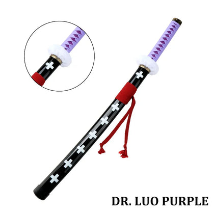 3-Piece Roronoa Zoro Katana Set – Anime Cosplay Toy Swords with Belt & Sword Holder