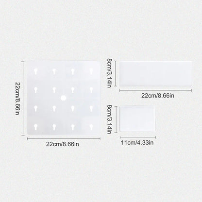 Wall-Mounted Perforation-Free Plastic Shelf – Bathroom & Dormitory Wall Hanging Organizer for Student Bedroom & Headboard