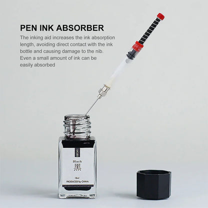 Fountain Pen Ink Syringe Converter – Spring Filler Tool & Refill Replacement Accessories for Writing Supplies