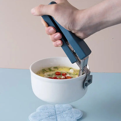 Stainless Steel Bowl Picker Dish Clamp - Non-Slip Anti-Scald Lifting Plate Clip, Kitchen Gadget for Easy Handling