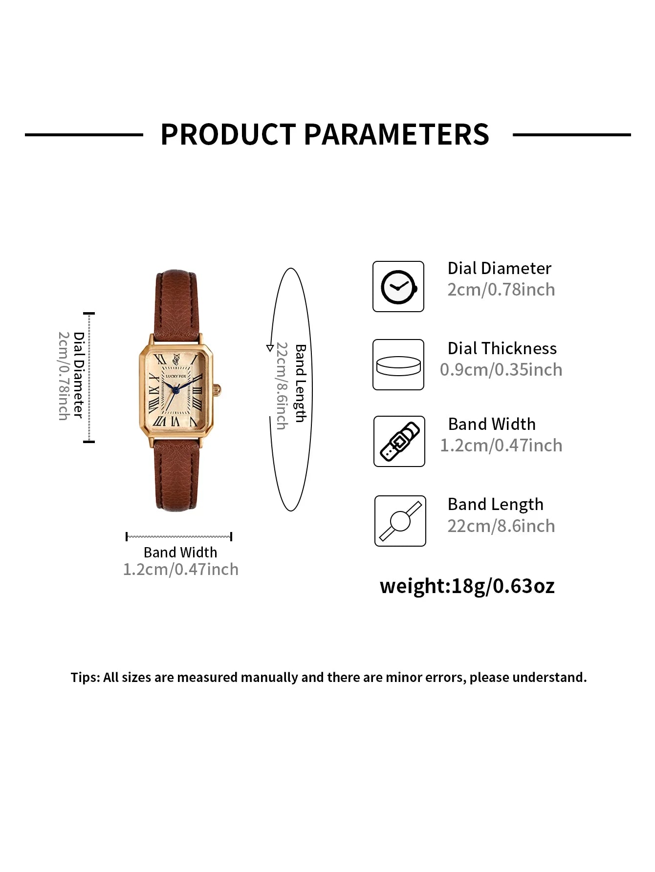 Retro Digital Square Dial Watch - Fashionable Quartz Leather Strap Wristwatch For Women Gift Casual Style