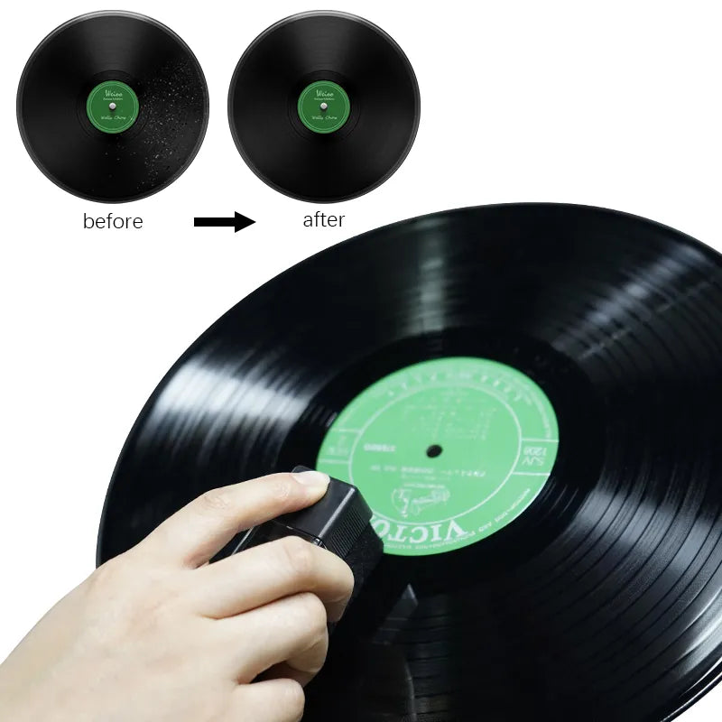 Anti-Static Velvet Brush - Dust Remover for CD/LP Vinyl Phonograph Turntable Player - Hot Sale Phonograph Cleaning Accessory