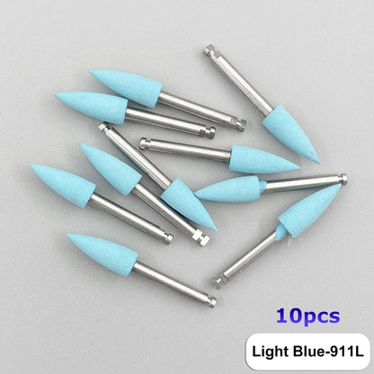 WELLCK Dental Silicone Grinding Heads – 12/10pcs Teeth Polisher for Low-Speed Dental Tools & Lab Use