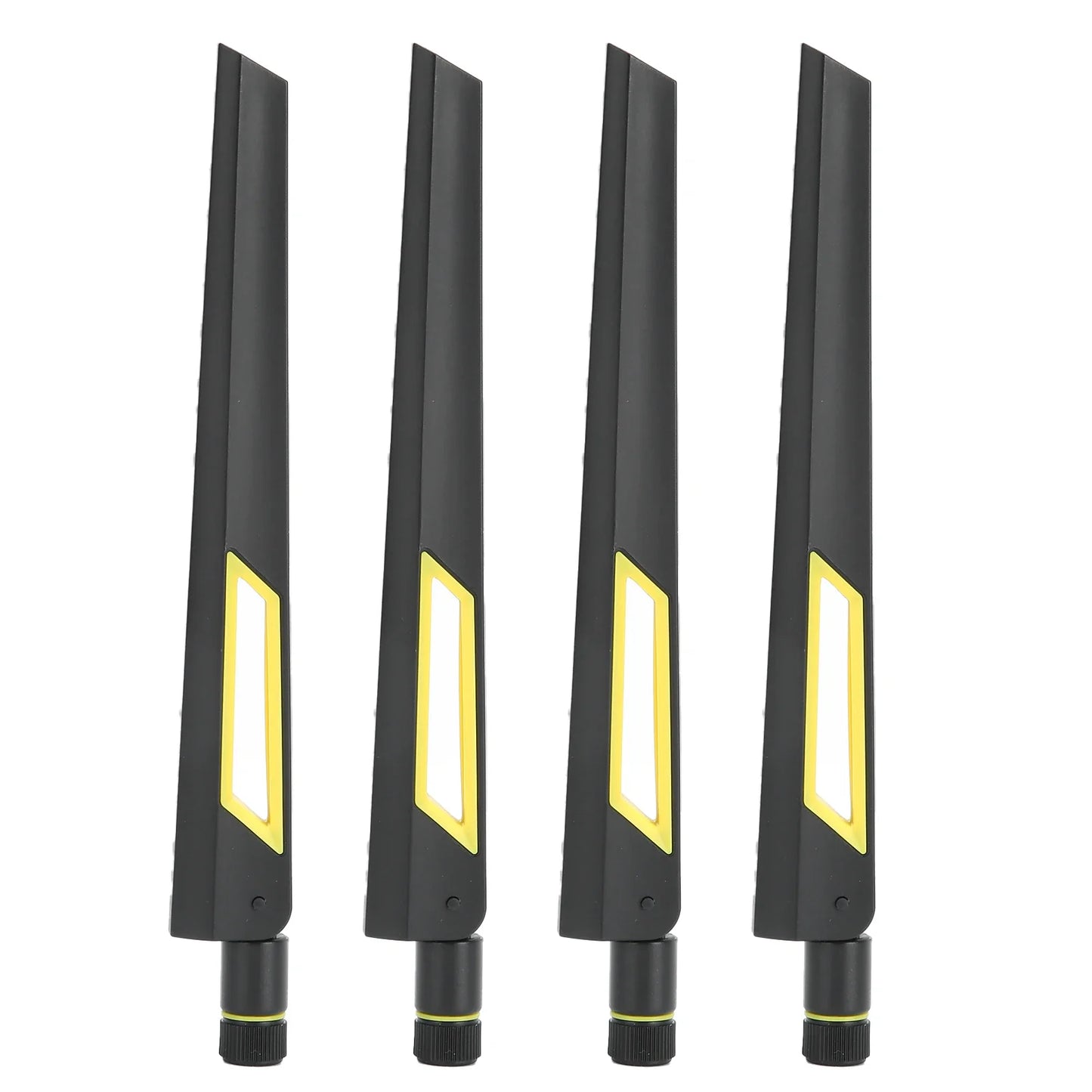 4-Piece Dual-Band Router Antenna Set – 10dB SMA Replacement for RT-AC68U, EX6200, AC15, AC88U, AC3200, AC66U, AX88U