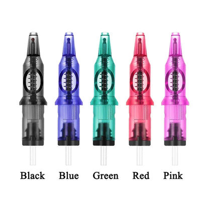 10/5PCS Ballpoint Cartridge Tattoo Needles — Practice Needles for Beginners & Designer Drawing with Tattoo Pen Machine