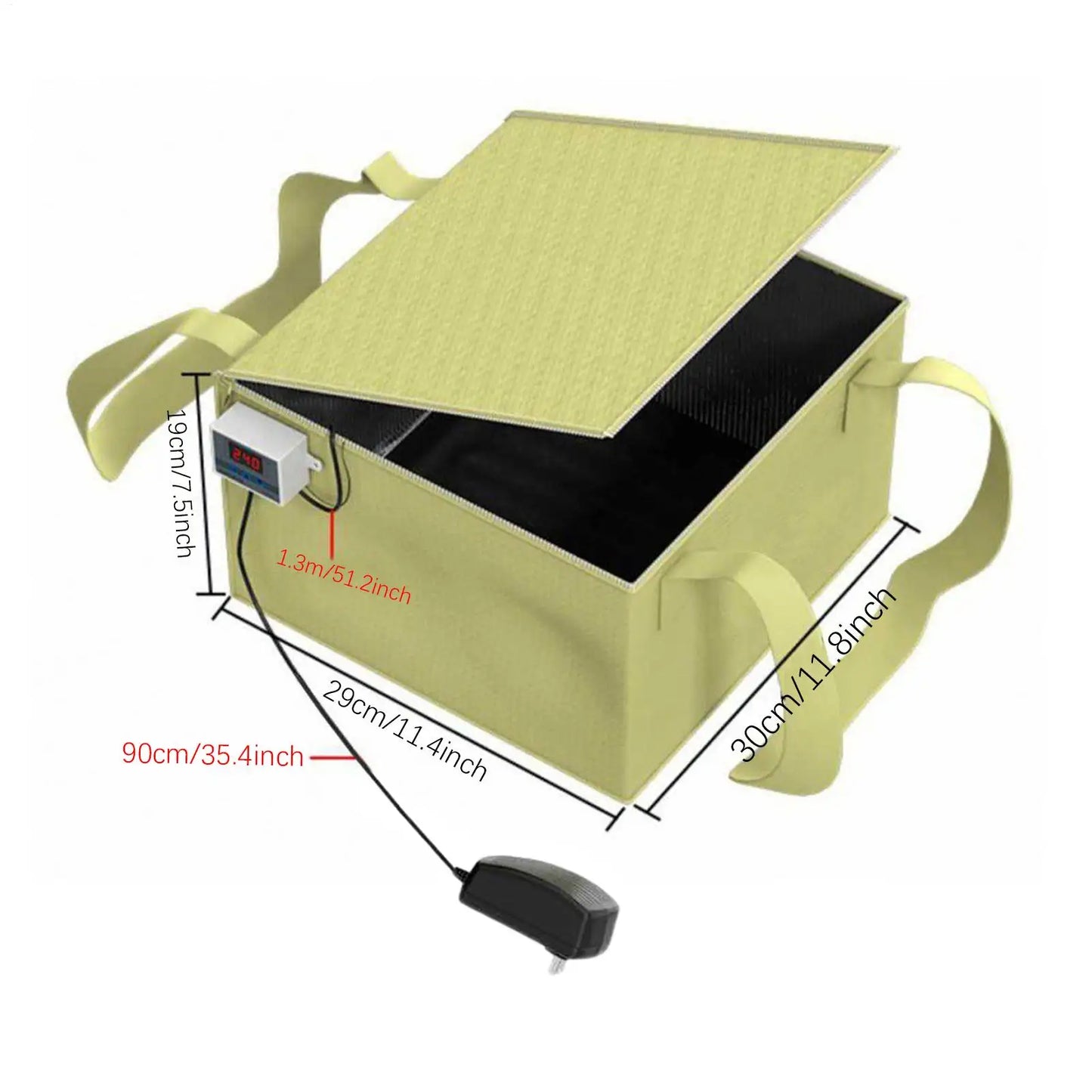 Temperature Controlled Bread Warming Box – Automatic Shut-Off Dough Proofer Fermentation Bag for Home Baking & Proofing Equipment