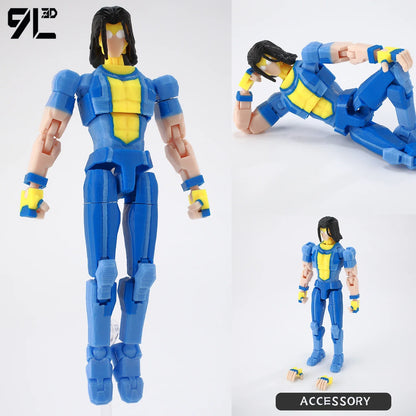 9L 3D Printed Invincible Tech Jacker T13 Lucky13 Action Figure – Multi-Jointed Motorcycle Collectible Model Toy Titan13