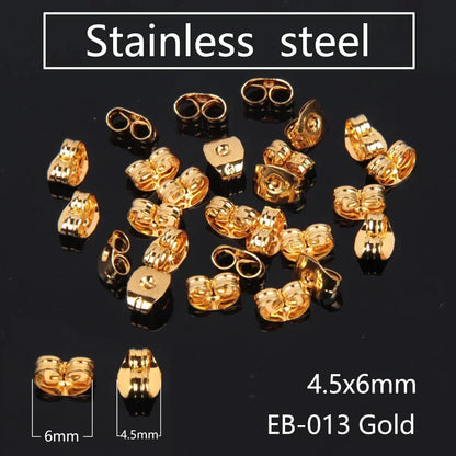 50–2000PCS Soft Silicone Earring Back Stoppers – Clear Rubber Stud Earring Safety Backs, DIY Jewelry Findings Accessories for Secure Fit