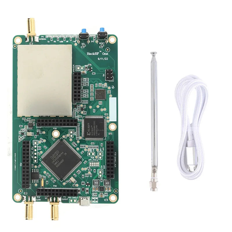 HackRF One R9 SDR Development Board – 1MHz-6GHz Open Source Hardware with USB Antenna