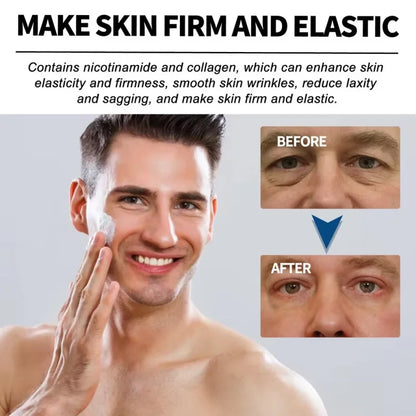 Men’s Retinol Anti-Wrinkle Cream – Collagen Firming Moisturizer for Face & Neck, Korean Anti-Aging Skin Care