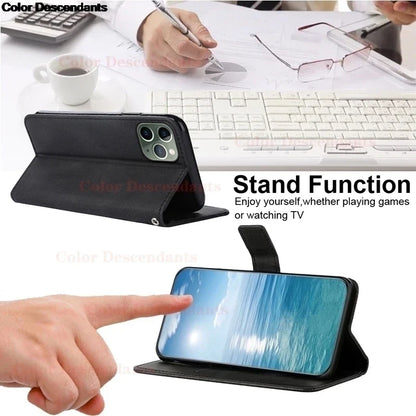 Flip Leather Wallet Case for Redmi Note & Redmi Series (Note 13–9, 4G/5G) – Card Holder Stand Book Cover