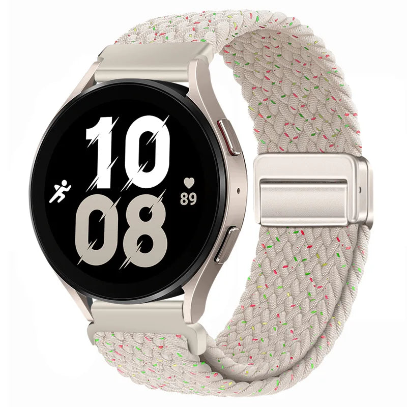 22mm Braided Nylon Watch Band – Loop Sport Strap for OnePlus Watch 3/2, OPPO Watch X/X2/4 Pro & 46mm Smartwatch Bracelet
