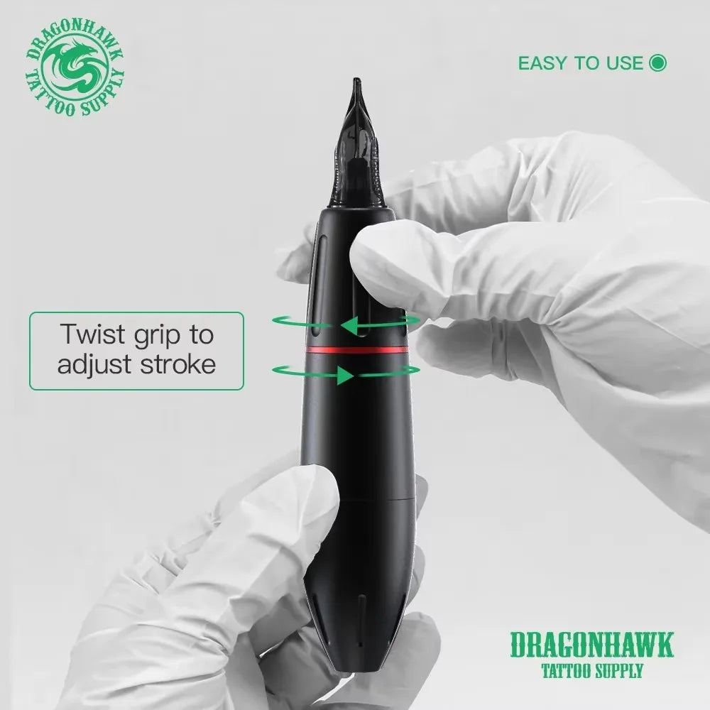 Mast K2 Wireless Tattoo Pen Kit – Dragonhawk B3 LCD Machine with Battery for Tattoo Artists