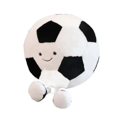 CM Sports Plush Toy — Football & Basketball Dolls, Creative Pillow & Interactive Pet Ball for Dogs & Cats