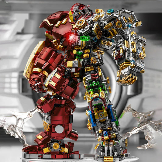 2700+pcs Iron Heroes Building Blocks – Buster Mech Action Figures DIY Brick Set, Collectible Toys for Boys & Adults
