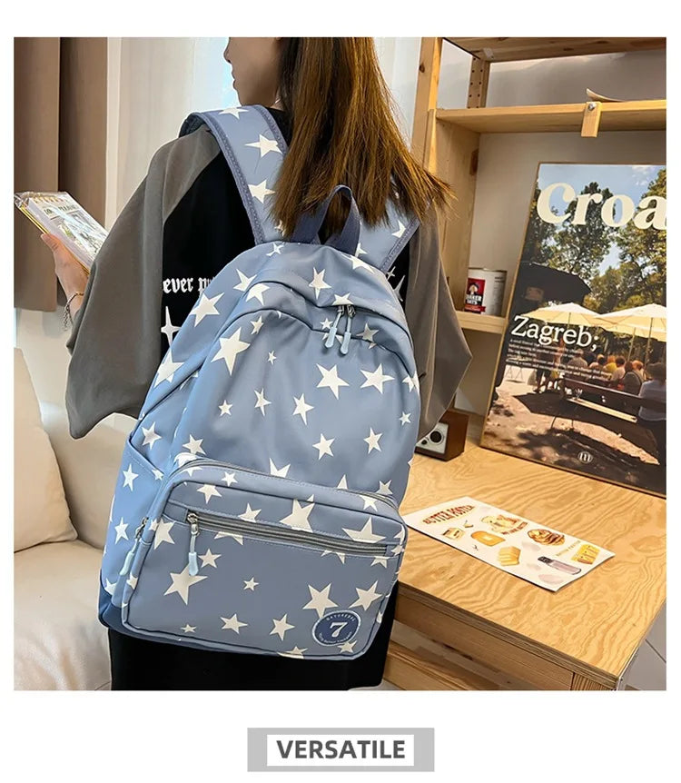 Star Laptop Backpack 17 Inch | Cute Travel & College Bag for Women, Men, Students, Back to School Bookbag