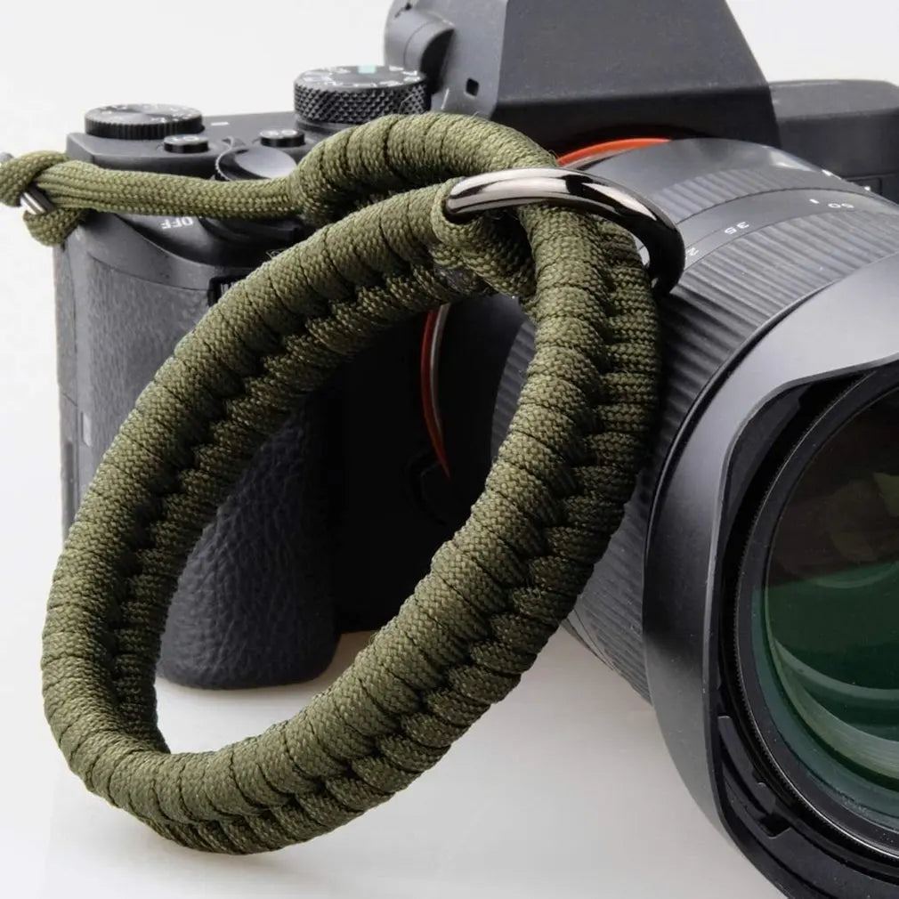 Camera Wrist Strap Hand Grip – Paracord Braided Strap for Pentax, Panasonic, Canon DSLR Cameras Accessories