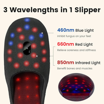 Rechargeable Red Light Therapy Device for Feet – 460nm, 660nm & 850nm Pulse Treatment for Inflammation & Itchiness at Home