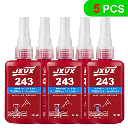 Threadlocker 243/271 Adhesive Sealant - Blue Medium-to-High Strength, Oil & Heat Resistant